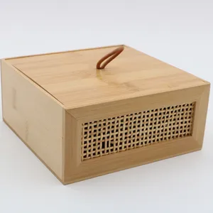 Recycle коробка для хранения ювелирных изделий косметический кейс держатель для хранения бамбуковый органайзер для макияжа
