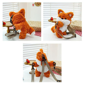 กระเป๋าเป้สะพายหลังผ้ากำมะหยี่ขนสุนัขจิ้งจอกเปิดประทุนแบบซ่อนได้กระเป๋าคาดลำตัวแบบปรับได้สำหรับการผจญภัยท่อง<span class=keywords><strong>เที่ยว</strong></span>โรงเรียนอนุบาล<span class=keywords><strong>แต่งตัว</strong></span> - Product Image 3