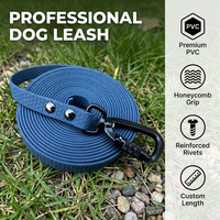 Laisse pour chien NOVIPET en PVC imperméable, texture nid d'abeille, mousqueton en aluminium aéronautique à verrouillage par vis, longueur personnalisable pour l'entraînement en extérieur