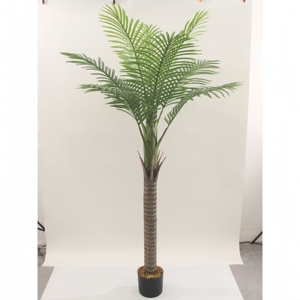कृत्रिम पौधे बड़े प्लास्टिक ताड़ के पेड़ घर इनडोर और आउटडोर सजावट रंग कृत्रिम नारियल के पेड़ - Product Image 3