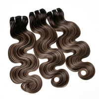 FBS 16A Balayage Highlight Body Wave B2/5 Lot de Cheveux Naturels Bruts Couleur Piano 100% Qualité Premium Cheveux Humains Alignés dans le Sens des Cuticules