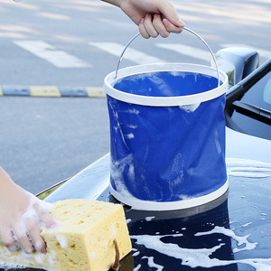 Foldable Car Wash <b>Bucket</b> 9L Oxford Cloth Portable Water <b>Bucket</b> For Car Cleaning Tool Kit - Product Image 2