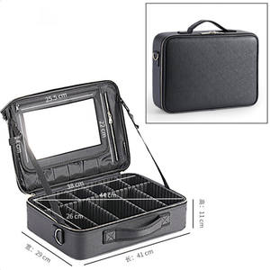 <span class=keywords><strong>Estuche</strong></span> <span class=keywords><strong>de</strong></span> maquillaje <span class=keywords><strong>para</strong></span> <span class=keywords><strong>mujer</strong></span> con asa, correas <span class=keywords><strong>para</strong></span> los hombros, <span class=keywords><strong>estuche</strong></span> <span class=keywords><strong>de</strong></span> nailon profesional <span class=keywords><strong>de</strong></span> fábrica <span class=keywords><strong>de</strong></span> viaje, maleta <span class=keywords><strong>para</strong></span> maquillaje, tamaño personalizado - Product Image 1