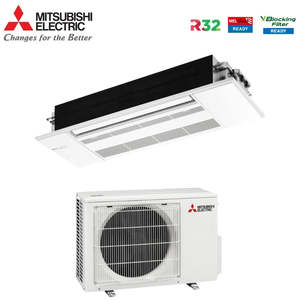 Mitsubishi Electric Inverter Cassette de 1 vía 9000 Btu de aire acondicionado Wi-Fi de 2 vías con rejilla y control remoto - Product Image 2
