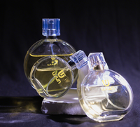 Boîte d'emballage personnalisée de luxe, flacon de parfum en verre vide en gros, mini flacon rond élégant de 30 ml, 50 ml, 100 ml avec bouchon