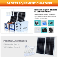 Générateur d'énergie solaire d'excellente qualité Mini système d'alimentation solaire rechargeable à éclairage domestique 30w