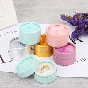 Mix Color Paper Ribbon Round Ring Ear Studs Jewelry <b>Box</b> <b>Cheap</b> - Product Image 4