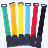 Sangle à boucle élastique personnalisée imprimée avec logo, écologique, douce, réutilisable, 100 % nylon, auto-adhésive, à double face, thermocollante