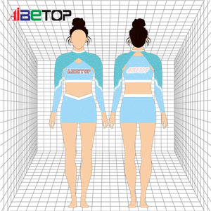 Spandex Cheerleader Uniform Sexy Cheerleader Uniform Youth Disfraz cómodo para Cheer Competition - Product Image 5