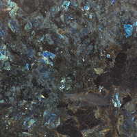 Dalle de granit bleu Labrador importé de qualité supérieure, polie, de 20 mm, à motifs, pour mur d'accentuation de salon de villa de luxe