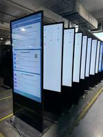 Kiosque tactile vertical sur pied pour publicité intérieure, écran d'affichage numérique HD LCD LED, pour entrepôt aux États-Unis