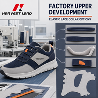 Zapatillas de Viaje Fáciles de Poner con Cordones Elásticos, Calzado Ligero para el Día a Día, Cuello Suave, Servicio de Muestreo de Desarrollo de Productos, Fábrica