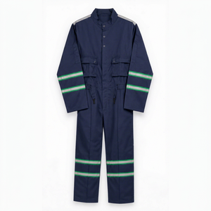 Combinaison de travail ignifuge bleue, uniforme de protection résistant au feu, vêtements de sécurité industrielle pour l'huile et le gaz, combinaison de travail pour hommes, équipement de travail X - Product Image 1