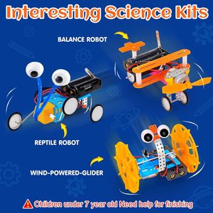 Kit de robot DIY pour enfants, jouets éducatifs, robot scientifique, jouets d'ingénierie, kits scientifiques - Product Image 3