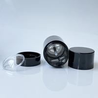 Vide Déodorant Tube Forme Ronde PP Rechargeable Noir Mini Déodorant Conteneur Bâton 15ml 30ml 50ml 75ml