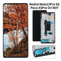 Pantallas LCD para Teléfono Móvil Xiaomi Poco X5 OLED con Marco para Poco X5 5g, Pantalla Original para Poco X5 Pro 5g, Pantalla AMOLED