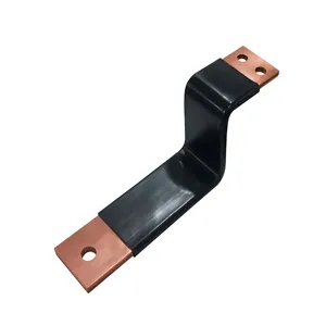 Customized Size Flat Copper Busbar Insulated Flexible Busbar For Battery Soft Connection