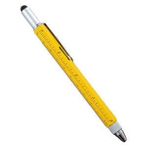 Multifunctional 6 in 1 Metal Ballpoint Tool Touch Screen Stylus Level Scale Ruler Screwdrivers Engineering <b>Pen</b> - Product Image 4