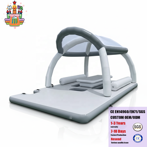 Île flottante gonflable de <span class=keywords><strong>plage</strong></span> durable à prix de gros, tente gonflable aquatique, plateforme flottante familiale à louer - Product Image 4