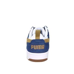 Sneakers da Uomo Puma Bianche Blu Oro in Pelle Scamosciata Scarpe Casual Basse - Product Image 4