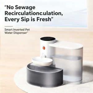 Younihao OEM Distributore d'Acqua Automatico Ricaricabile per Cani, Ecologico, in Plastica con Motivo Solido, Impermeabile IPX5, Quadrato, 220V - Product Image 2