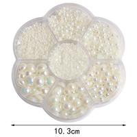 Vente en gros de perles plates en plastique de différentes tailles, 2800 pièces, pour la fabrication de bijoux, cheveux brillants, bricolage, scrapbooking, artisanat