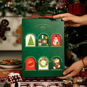 Petite boîte-<span class=keywords><strong>cadeau</strong></span> <span class=keywords><strong>de</strong></span> Noël meubles décoratifs biscuits <span class=keywords><strong>de</strong></span> bureau faits <span class=keywords><strong>maison</strong></span> décoration intérieure Premium boîte <span class=keywords><strong>de</strong></span> calendrier créative - Product Image 5