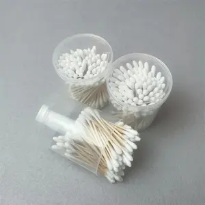 100% Eco-Friendly Biodegradable Ear Cleaning Bamboo Cotton Buds Degreasing Cotton Tip Swab