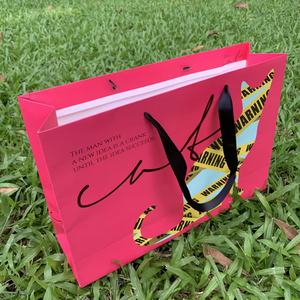 Bolsa de Papel Ecológica Personalizada con Impresión de Cinta de Seda, Resistente a la Humedad, Reutilizable, para Compras, Pasteles, Vino, con Logotipo - Product Image 6
