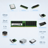Mémoire serveur AC512779 256 Go DDR5-4800 ECC PC5-38400 1.1V Reg DIMM CL40 pour ferme de machines virtuelles, fourniture OEM