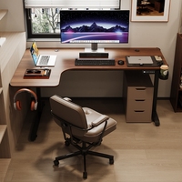 BEISIJIE Table d'angle réglable en hauteur bureau d'ordinateur bureau debout en forme de L