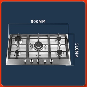Appareil de cuisine Zhongshan 4 brûleurs à gaz 1 plaque chauffante électrique cuisinière à gaz cuisinière LPG/NG convertible gaz et plaque de cuisson électrique - Product Image 6