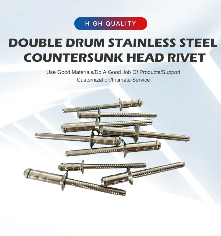 Open End Multi-grip Blind Rivets Round Head Stainless Steel 304 3.2mm 4.0mm 4.8mm 6.4mm Countersunk Head Blind Rivet