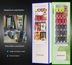 <span class=keywords><strong>Distributeur</strong></span> automatique <span class=keywords><strong>de</strong></span> snacks et <span class=keywords><strong>de</strong></span> boissons avec écran LED, acceptant les pièces et les billets, pour canettes, bouteilles, boissons et snacks, personnalisable pour les lieux - Product Image 3