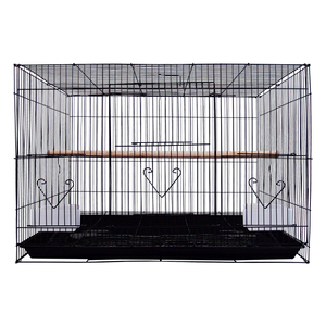 60x43x41cm büyük rahat katlanabilir beyaz kuş kafesi yetiştiriciliği kapı şakayık cennet hayvan yaşam ev - Product Image 3