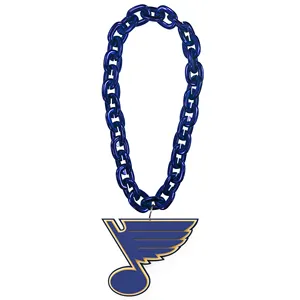 Wholesale/Custom Fanfave Fanchains St. Louis Blues Fan chain Necklace 3D EVA Foam Necklace