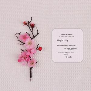 Arreglo Floral de Estilo Chino con Flores de Ciruelo de Seda Artificial, Bonsái para Decoración de Entrada del Hogar, Accesorios de Fotografía - Product Image 6
