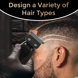 Mesin pencukur rambut elektrik nirkabel, mesin pemotong rambut elektrik, baterai Lithium, pemangkas rambut profesional daya kuat