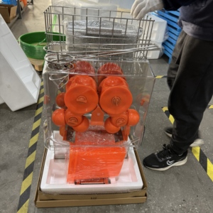 Exprimidor de Naranjas/Cítricos Bokni con Motor de 120W, 20 Naranjas/Min, Naranja/Plateado, Garantía de 12 Meses - Product Image 5
