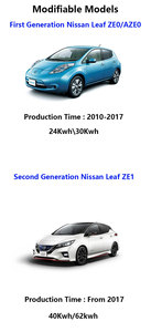 2023 ZE0 AZE0 ZE1 Nissan <span class=keywords><strong>Leaf</strong></span> 24Kwh 30Kwh 40Kwh <span class=keywords><strong>62Kwh</strong></span> SOH 100% 355V Reemplazo de paquete de batería nuevo - Product Image 2