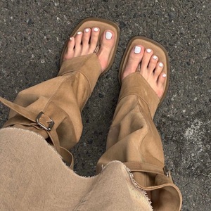 Xinzirain New Arrivals Flip Flops <strong>Boots</strong> Denim <strong>Boots</strong> Double Toe Inside Increase Cool High <strong>Trousers</strong> Women <strong>Boots</strong> - Product Image 5