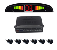 Yosovlamp Promotion : Radar de recul complet pour voiture avec affichage, 4, 6 ou 8 sondes, signal sonore et détection en forme de croissant