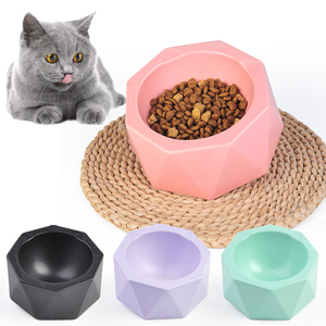 Cuenco de cerámica multiangular para mascotas, Bol de Estrellas Múltiples, suministros para mascotas - Product Image 2