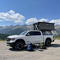 P Show Camping-car de toit électrique à coque rigide en fibre de carbone pour pick-up, ouverture automatique, triple couche, quatre saisons, pliable