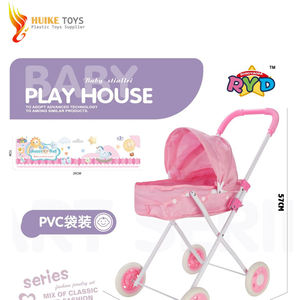 Poussette de poupée en vinyle pour enfants d'âge préscolaire, jouet de simulation, adorable, avec <span class=keywords><strong>porte</strong></span>-bébé, ensembles de jouets pour bébés, prix réduit 2025 - Product Image 1