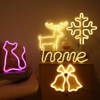 Enseigne lumineuse LED néon personnalisée en acrylique pour la maison, le bar, le café, la boutique, décoration murale, alimentation USB ou par piles, veilleuse