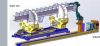 Línea de Robot de soldadura automática para estructuras de acero 600/800/1000/1250/1500/1800mm Perfil de haz H con componentes de rodamiento de núcleo