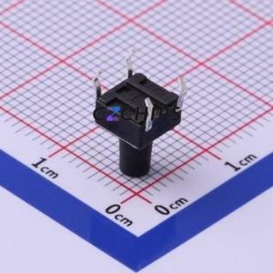 UK-B0202-G9-160 Tactile Switch Through hole-4P,6x6mm Switch Single Pole Single Throw Round Button 1.6N Through Hole - Product Image 2