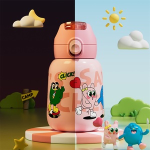<span class=keywords><strong>Jeko</strong></span> & <span class=keywords><strong>Jeko</strong></span>, vaso de acero inoxidable de 20oz, Color rosa, amarillo y verde, duradero para prueba de fugas, abatible para niños, premios, regalos - Product Image 5