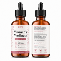 Services OEM ODM de fabrication clé en main et d'emballage personnalisé pour les gouttes liquides botaniques pour femmes, formule sur mesure et marque privée